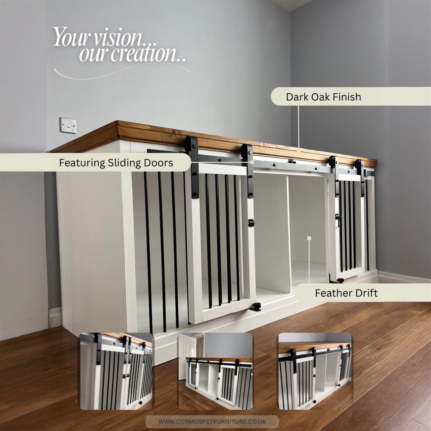 Glide Gate Bedrooms (Sliding Door Kennels)